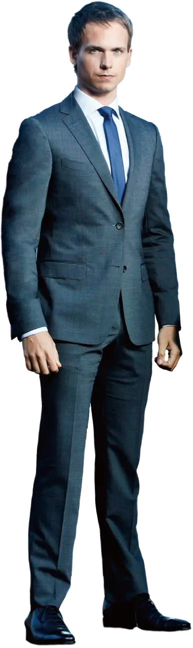 Man in Gray Formal Suit with Tie
