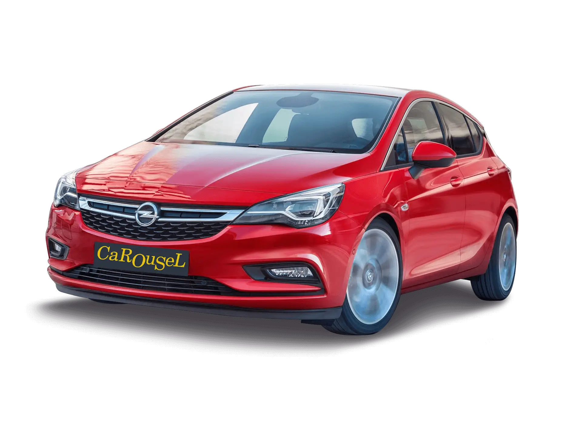 Shiny Red Compact Car for Urban Driving