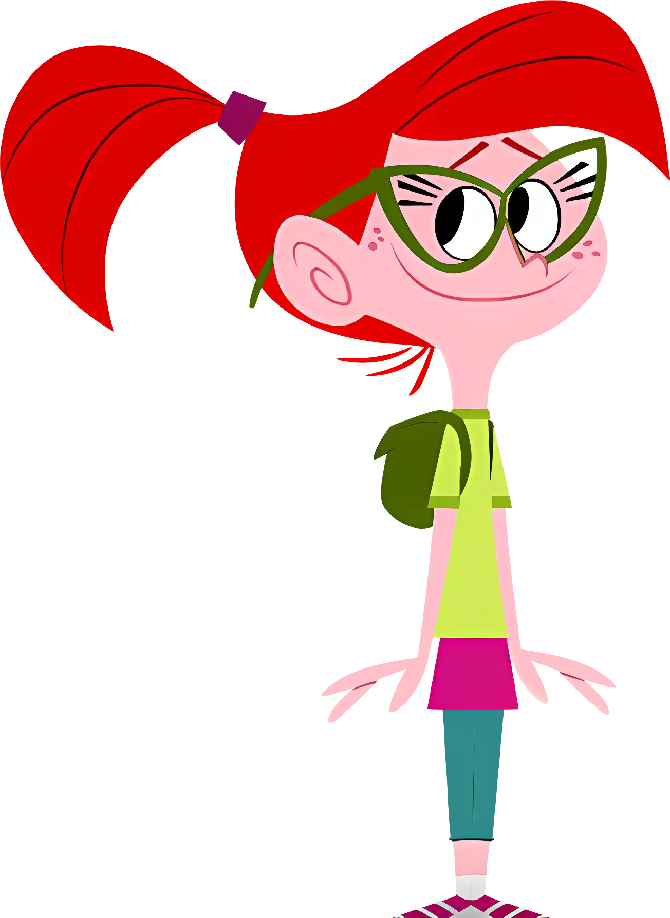 Red-Haired Girl with Glasses