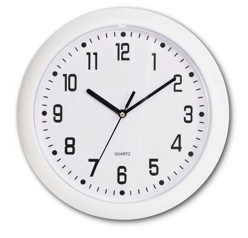 White Wall Clock for Timekeeping