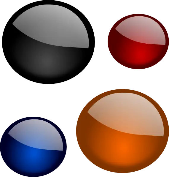 Colorful 3D Spheres in Various Tones