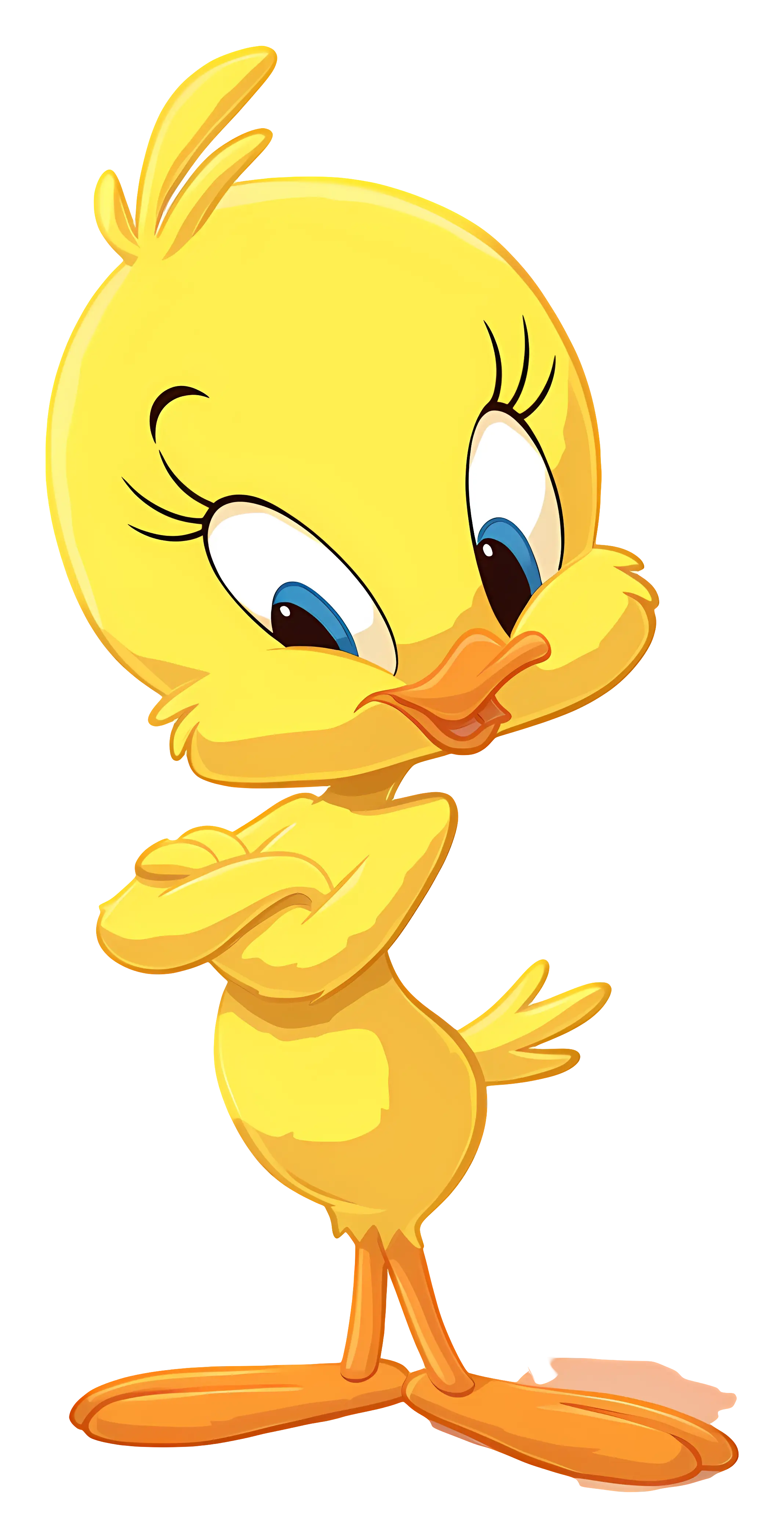 Cute Yellow Cartoon Bird