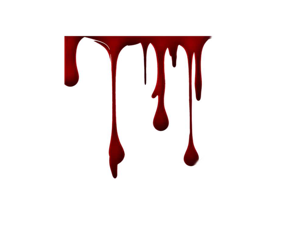 Dripping Blood Design Symbol in Red