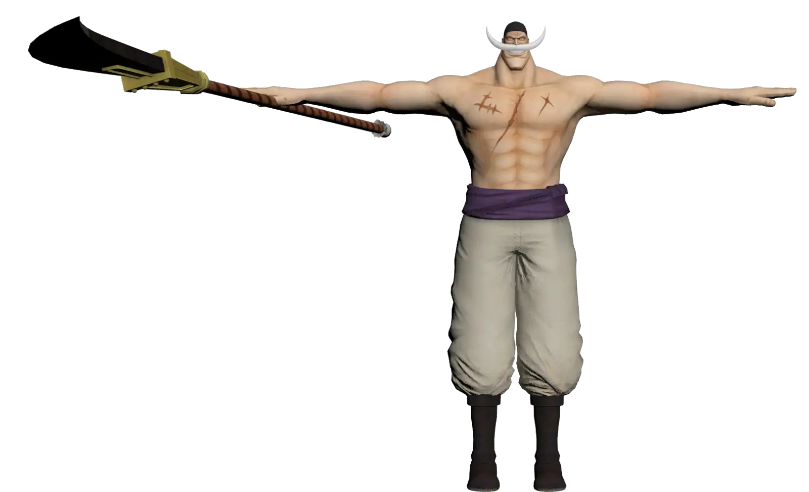 Warrior with Weapon in T-Pose