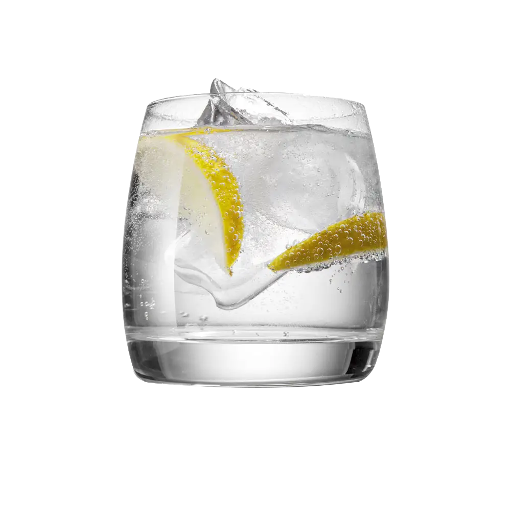 Glass of Lemon Drink with Ice
