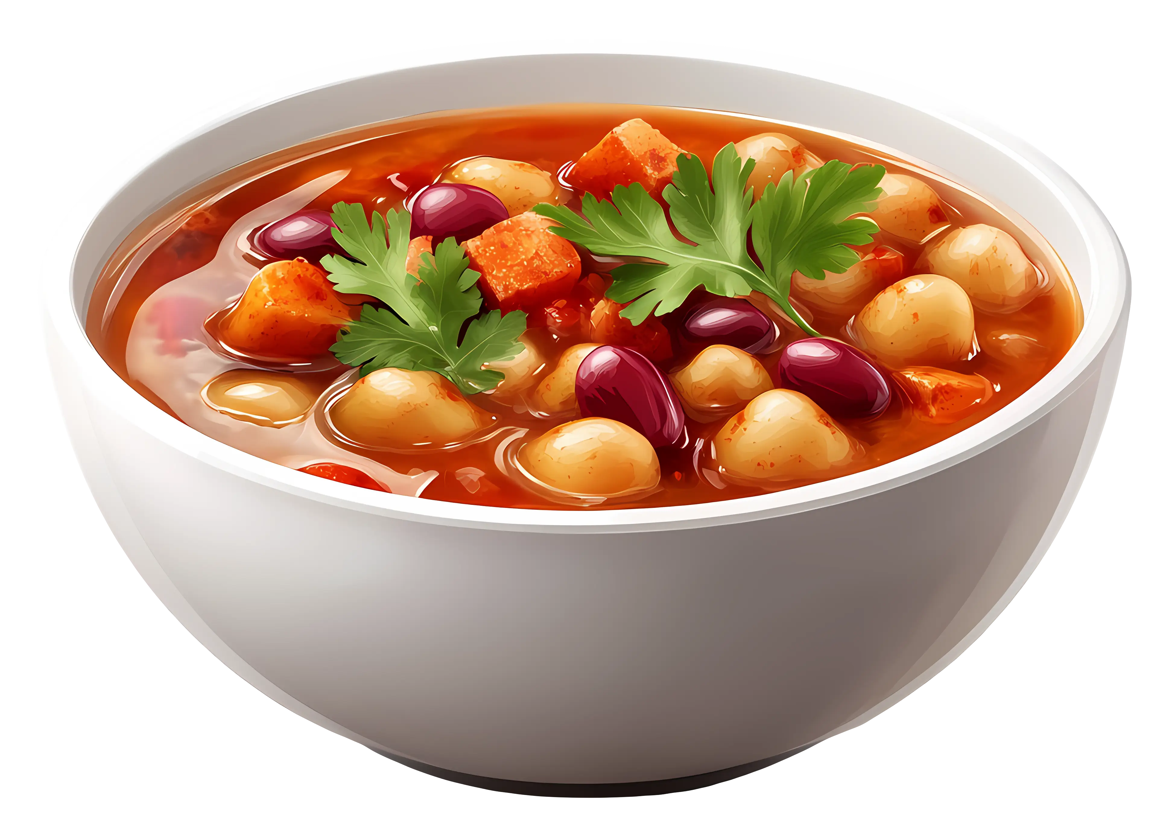 Warm Bowl of Vegetable Soup