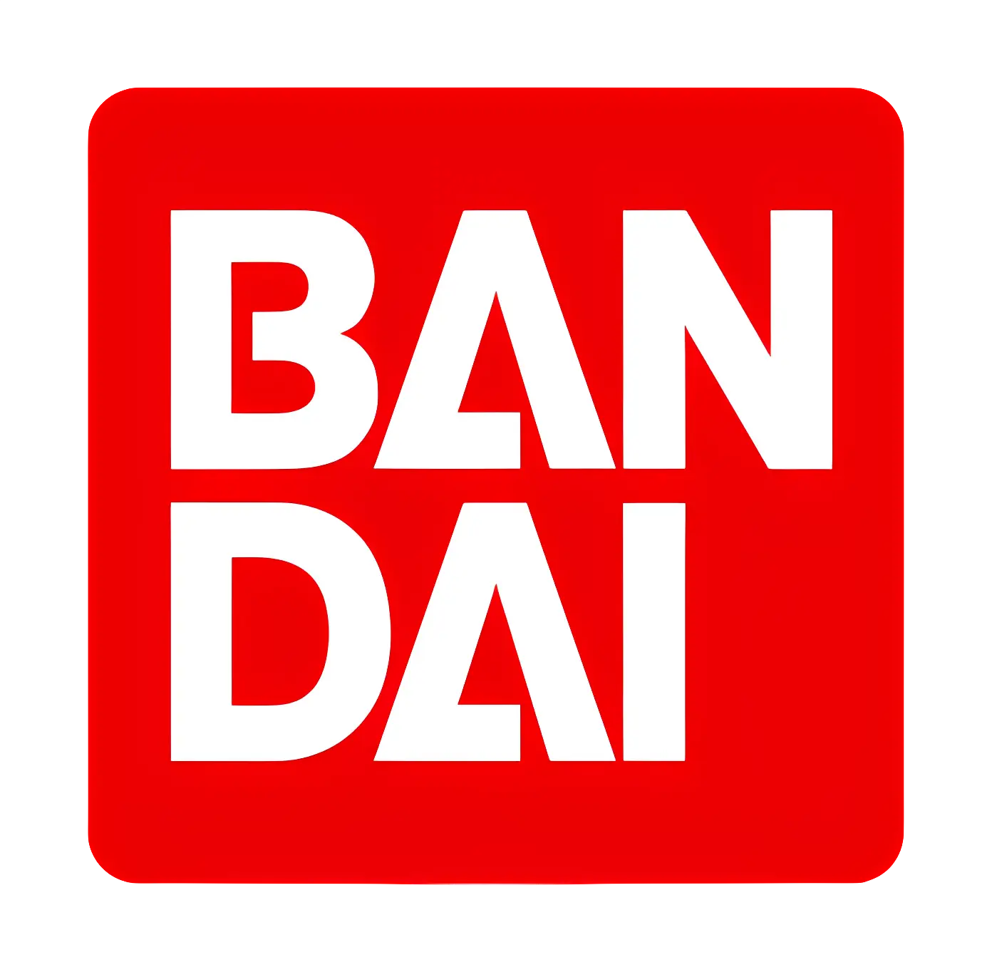 BANDAI Logo in Red and White