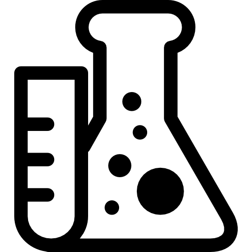 Scientific Beaker and Test Tube Illustration