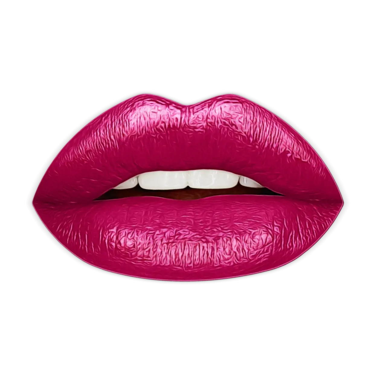 Glossy Pink Lips Illustration