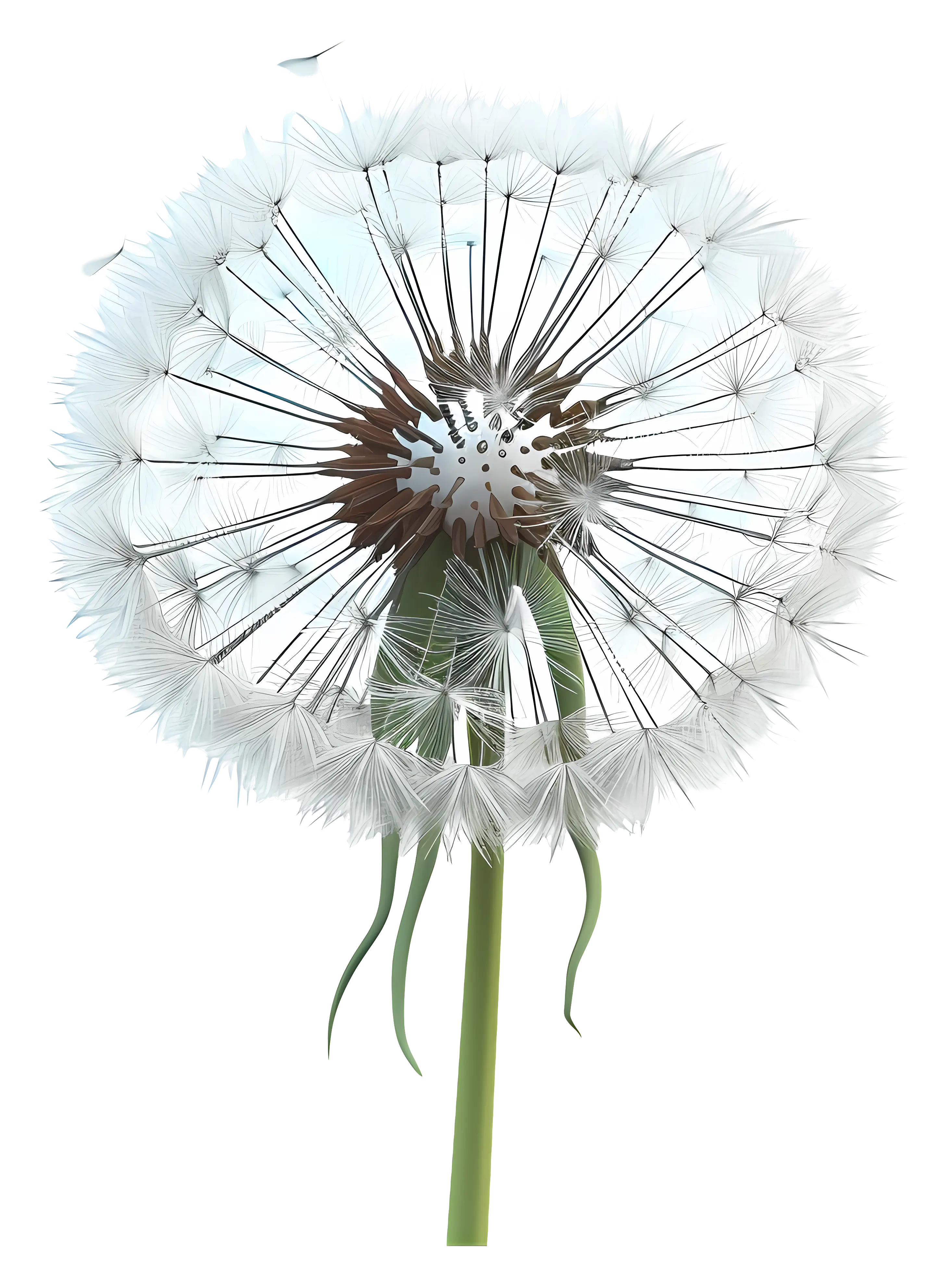 Delicate Dandelion with Seed Head
