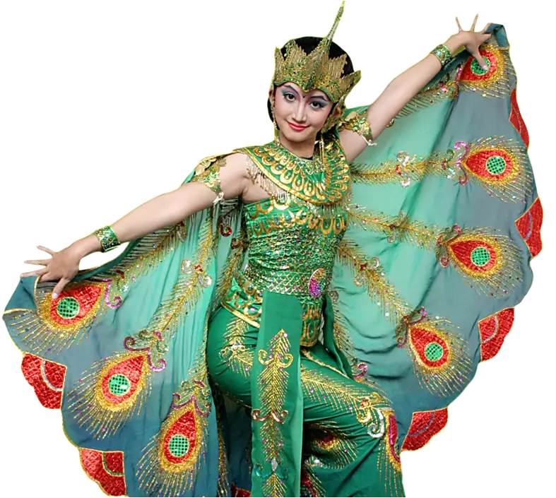 Traditional Peacock Dance Costume