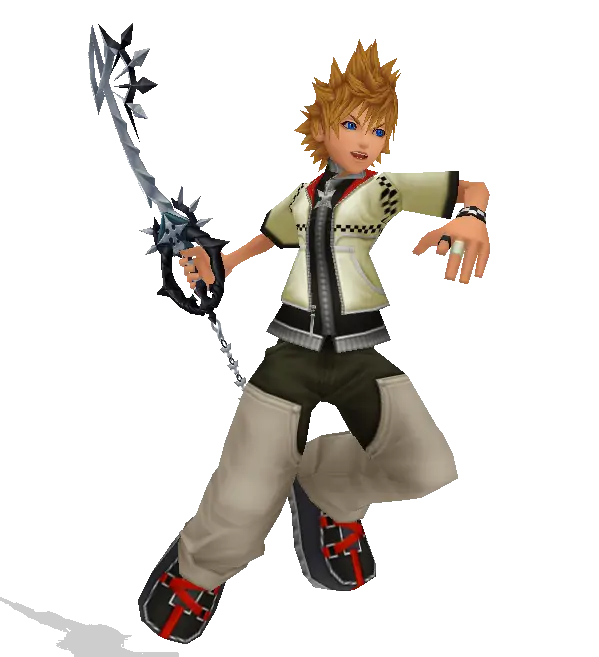 Animated Character with Sword in Action