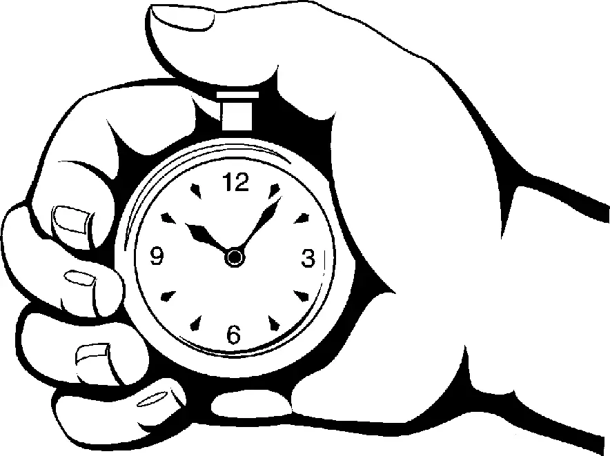Hand Holding Stopwatch