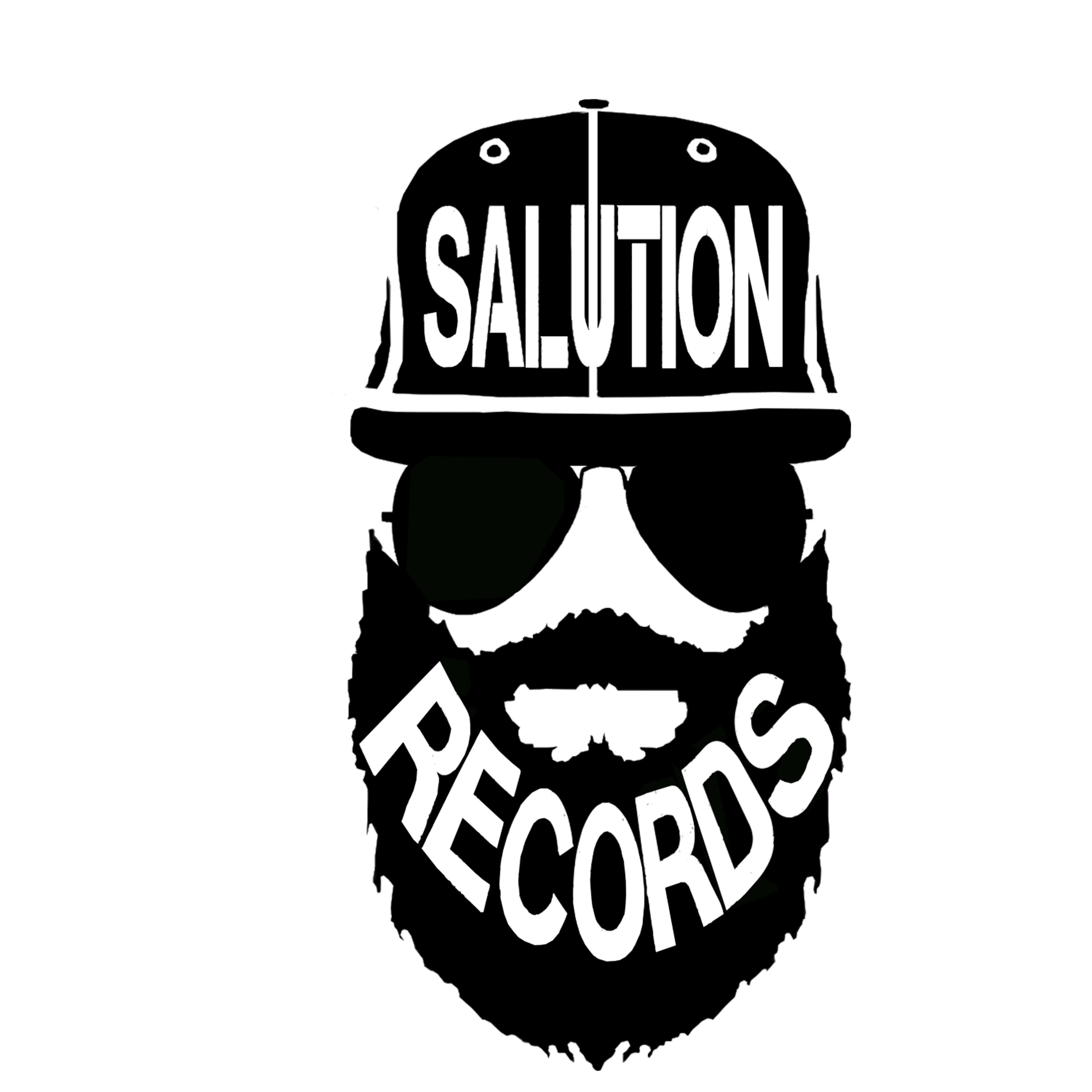 Bearded Man Logo with Hat and Sunglasses