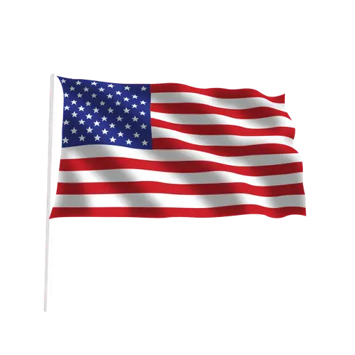 American Flag Icon Illustration