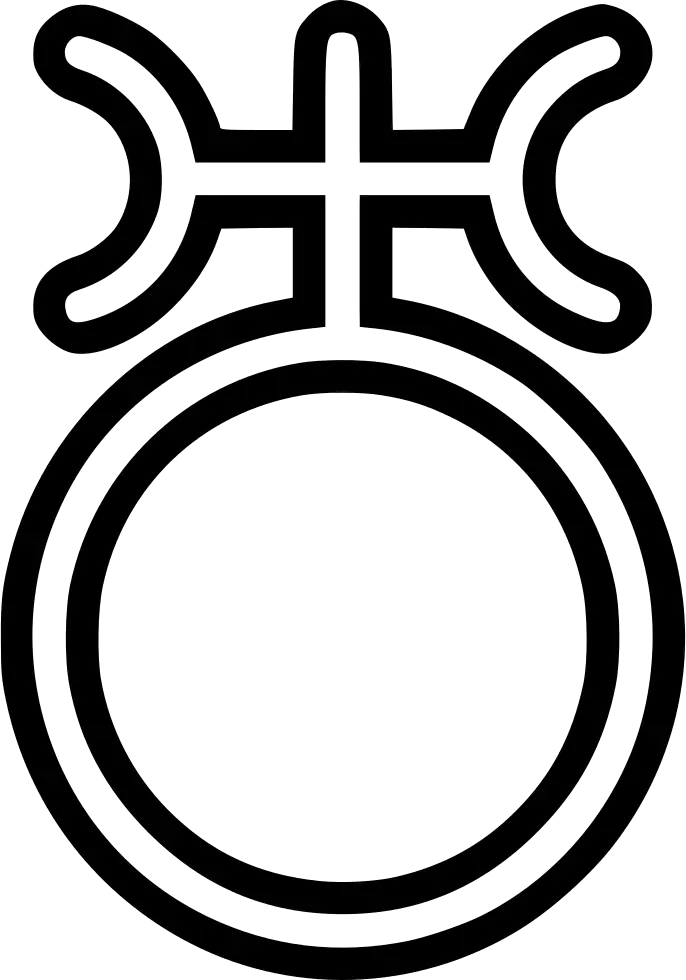 Black and White Ring Symbol