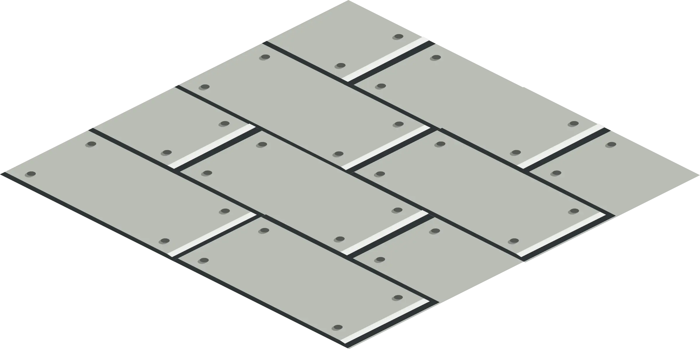 Floor Tile Pattern in Geometric Layout