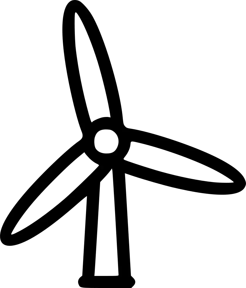 Wind Turbine Icon for Renewable Energy