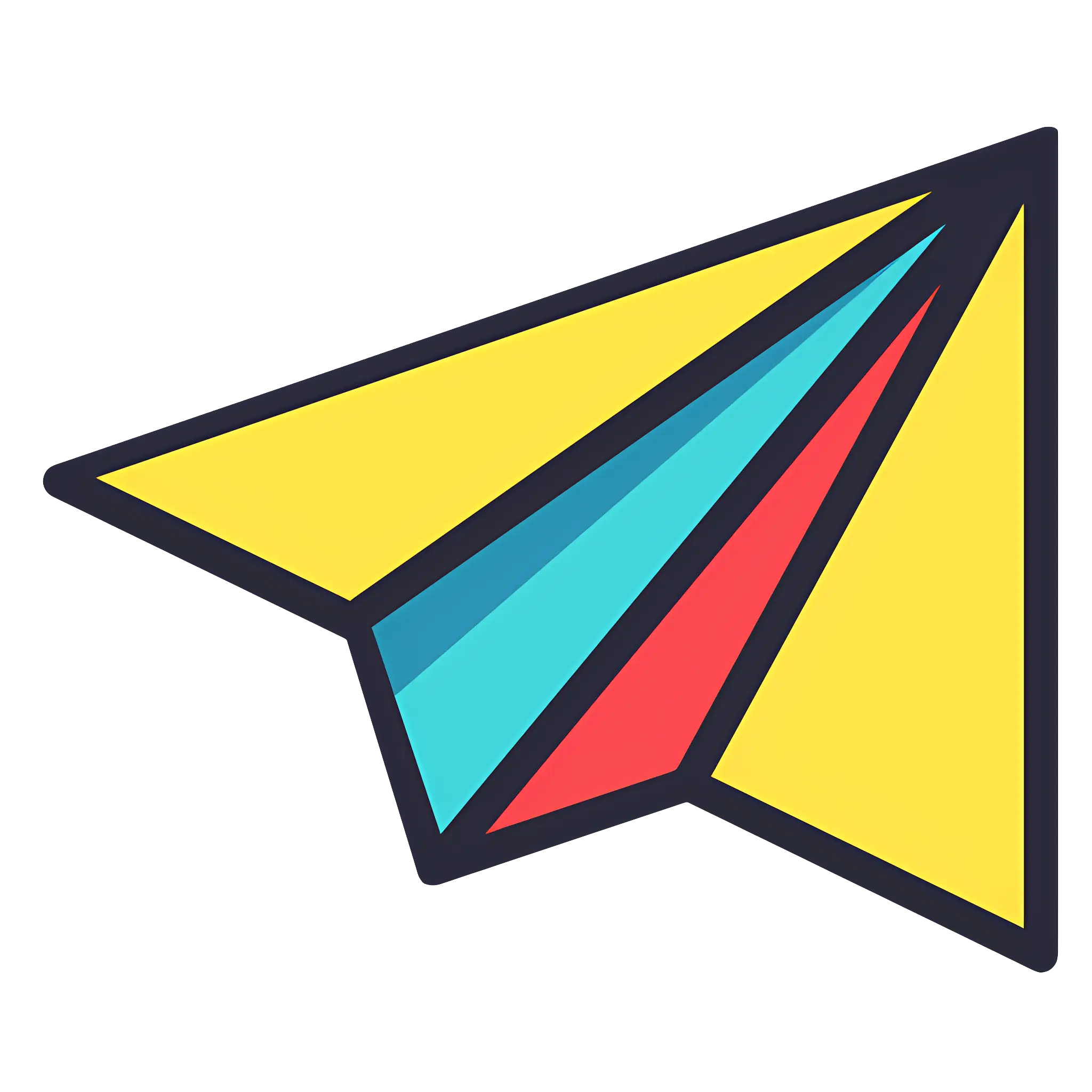 Colorful Paper Plane