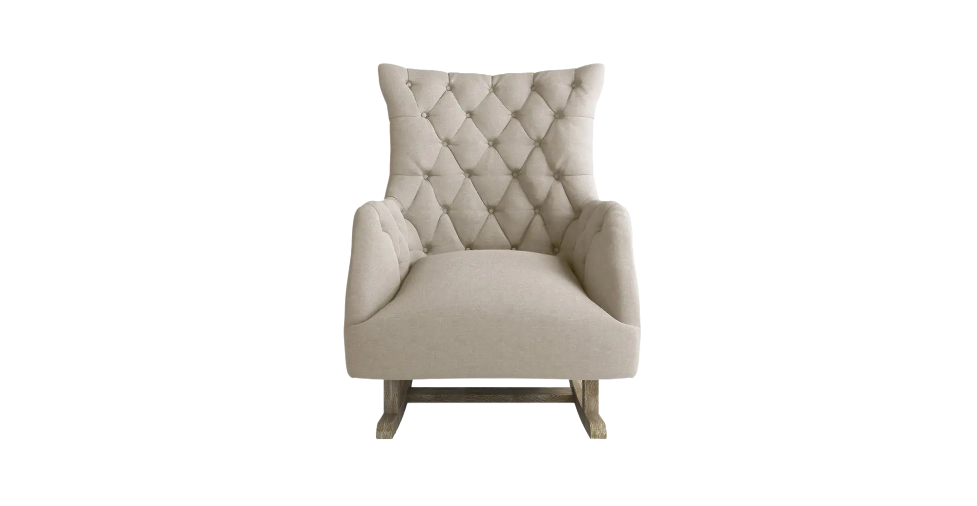 Beige Upholstered Armchair