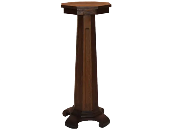 Brown Wooden Pedestal