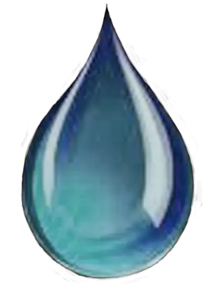 Blue Water Drop Symbol