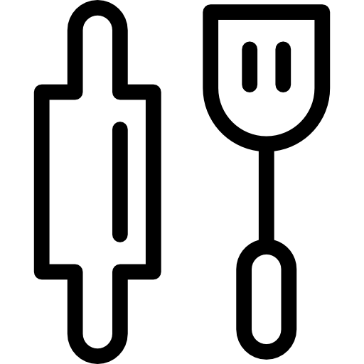 Rolling Pin and Spatula Icon