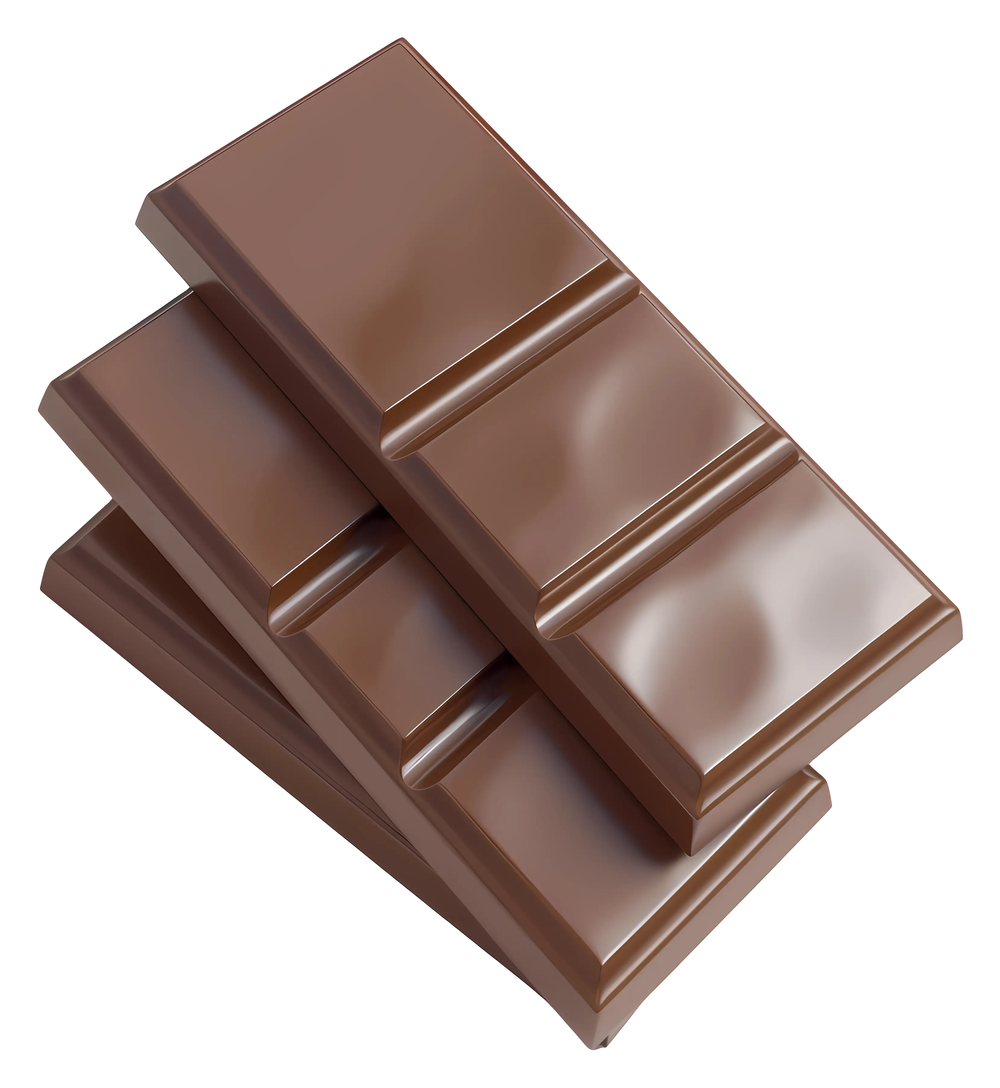 Chocolate Bar Pieces Illustration