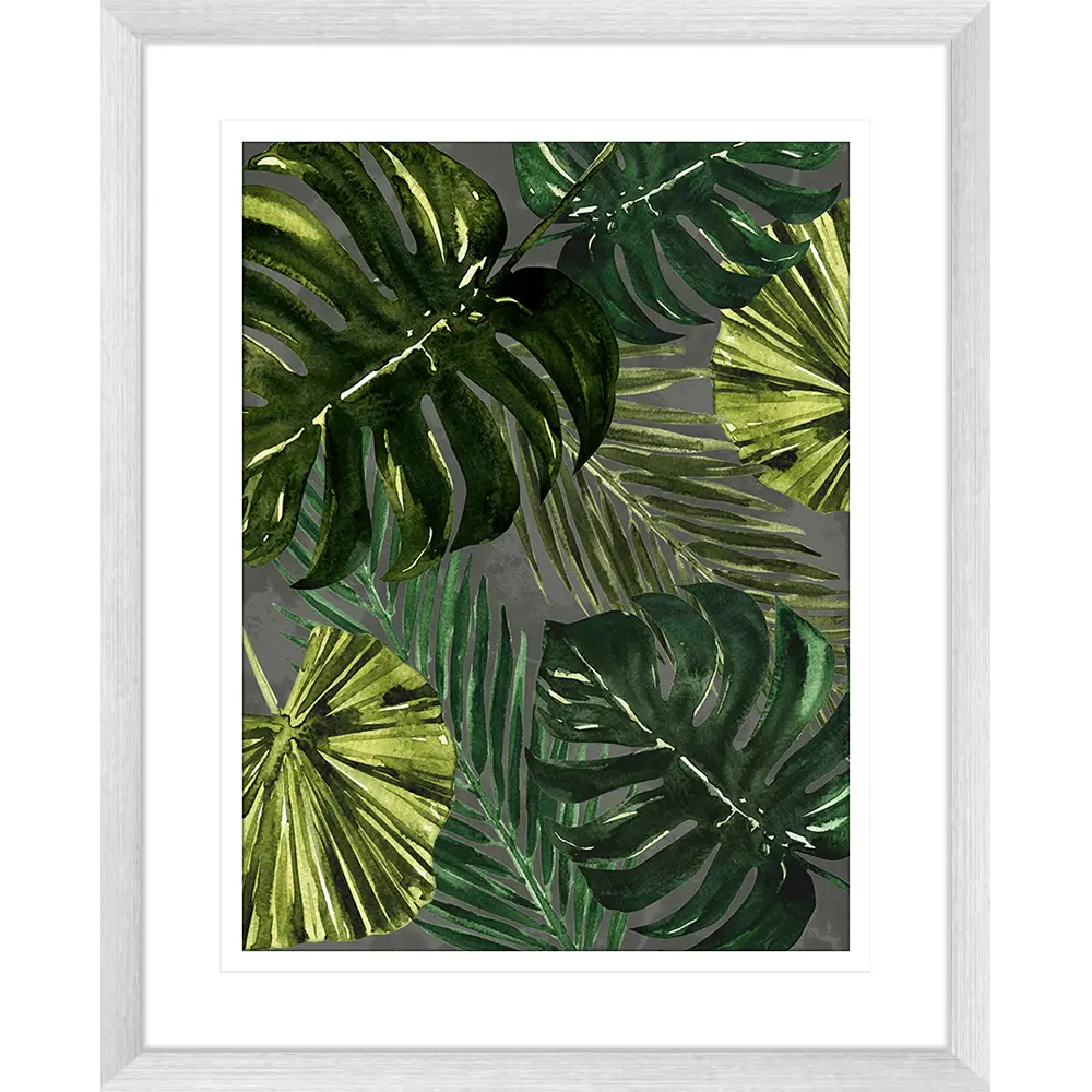 Tropical Green Leaves Art