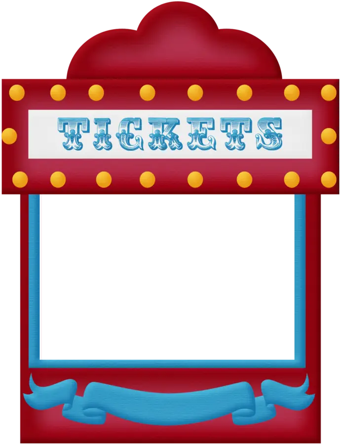 Red Ticket Booth with Lights