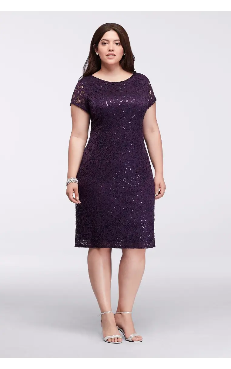 Woman in Purple Dress