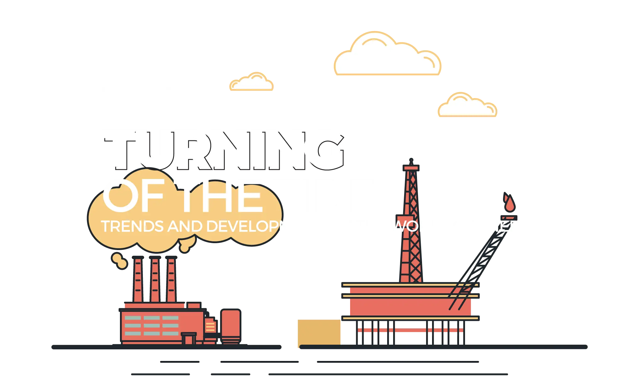 Industrial Oil Rig Illustration