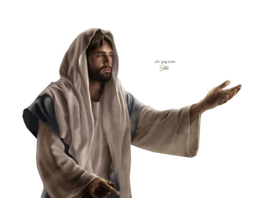 Man in Robe Extending Hand Illustration