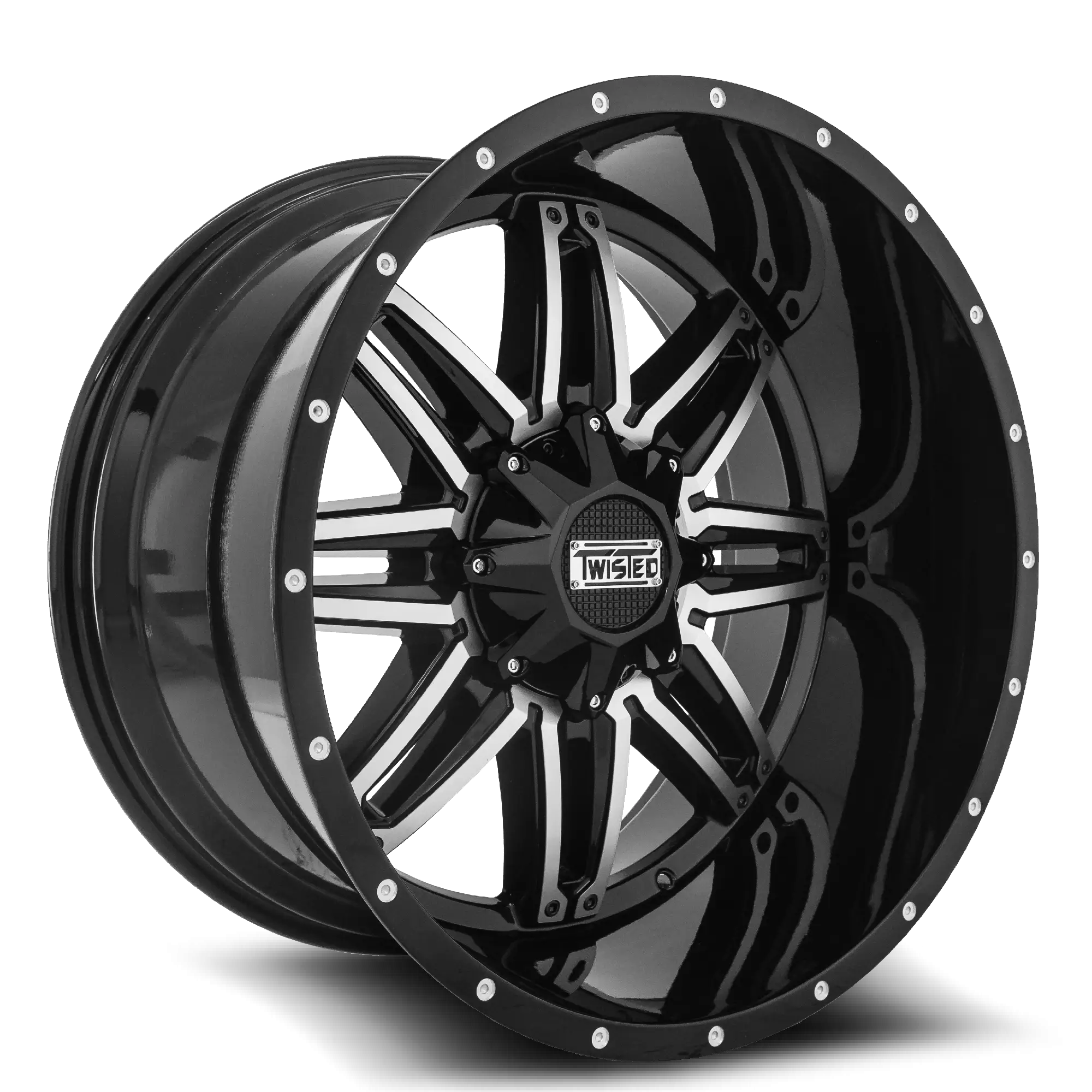 Black Shiny Car Rim Design