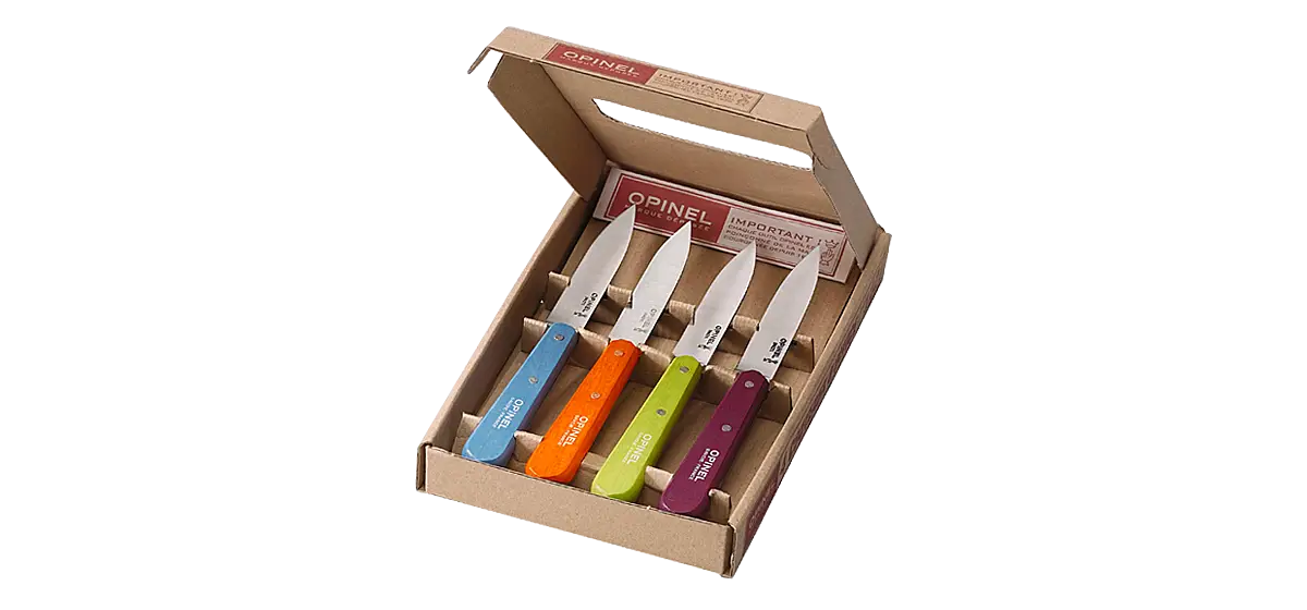 Boxed Colorful Kitchen Knives Set