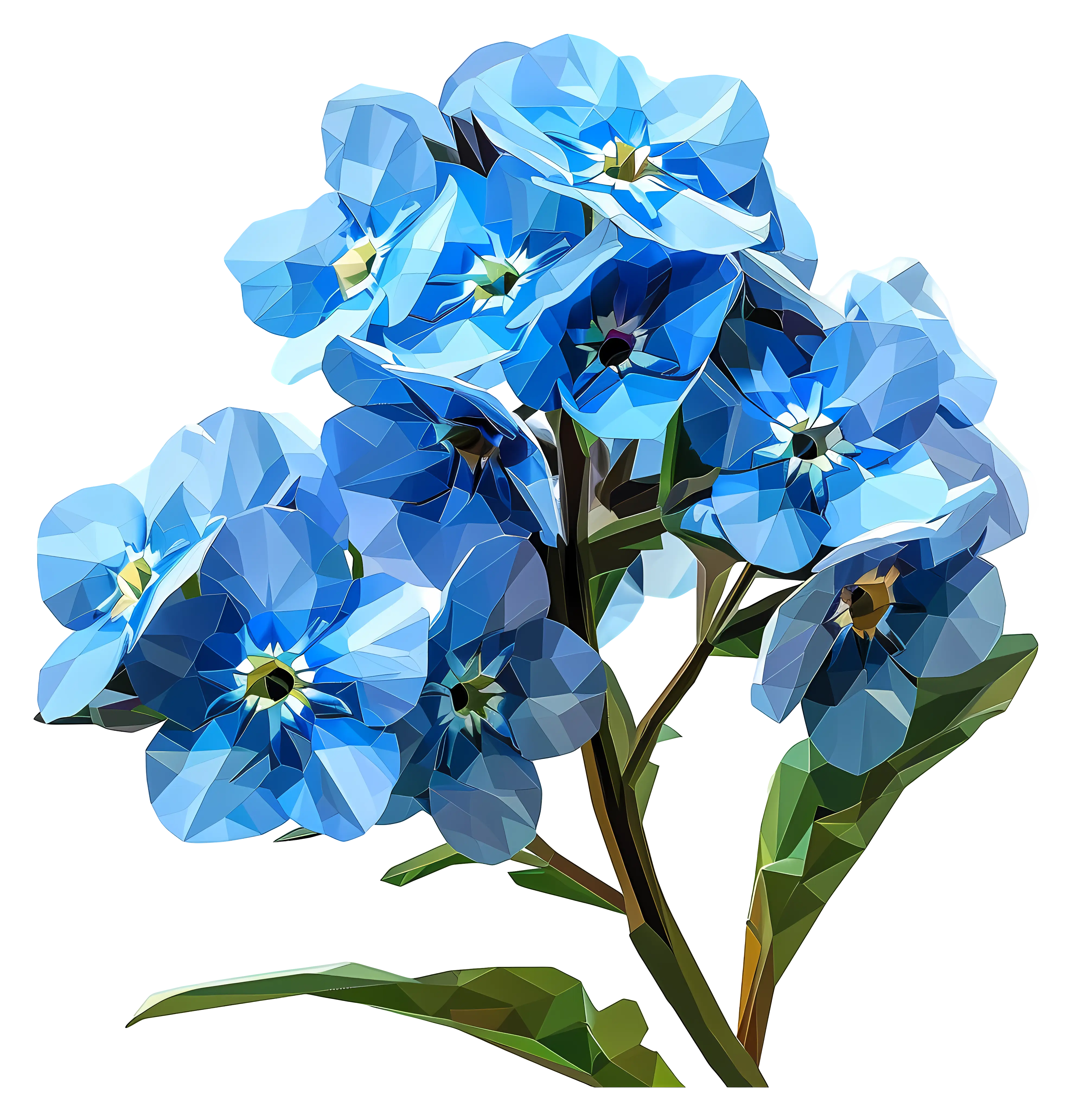 Beautiful Blue Flower Bouquet