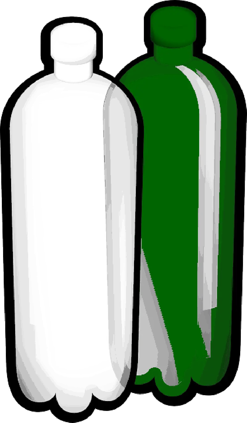 Plastic Bottles Illustration