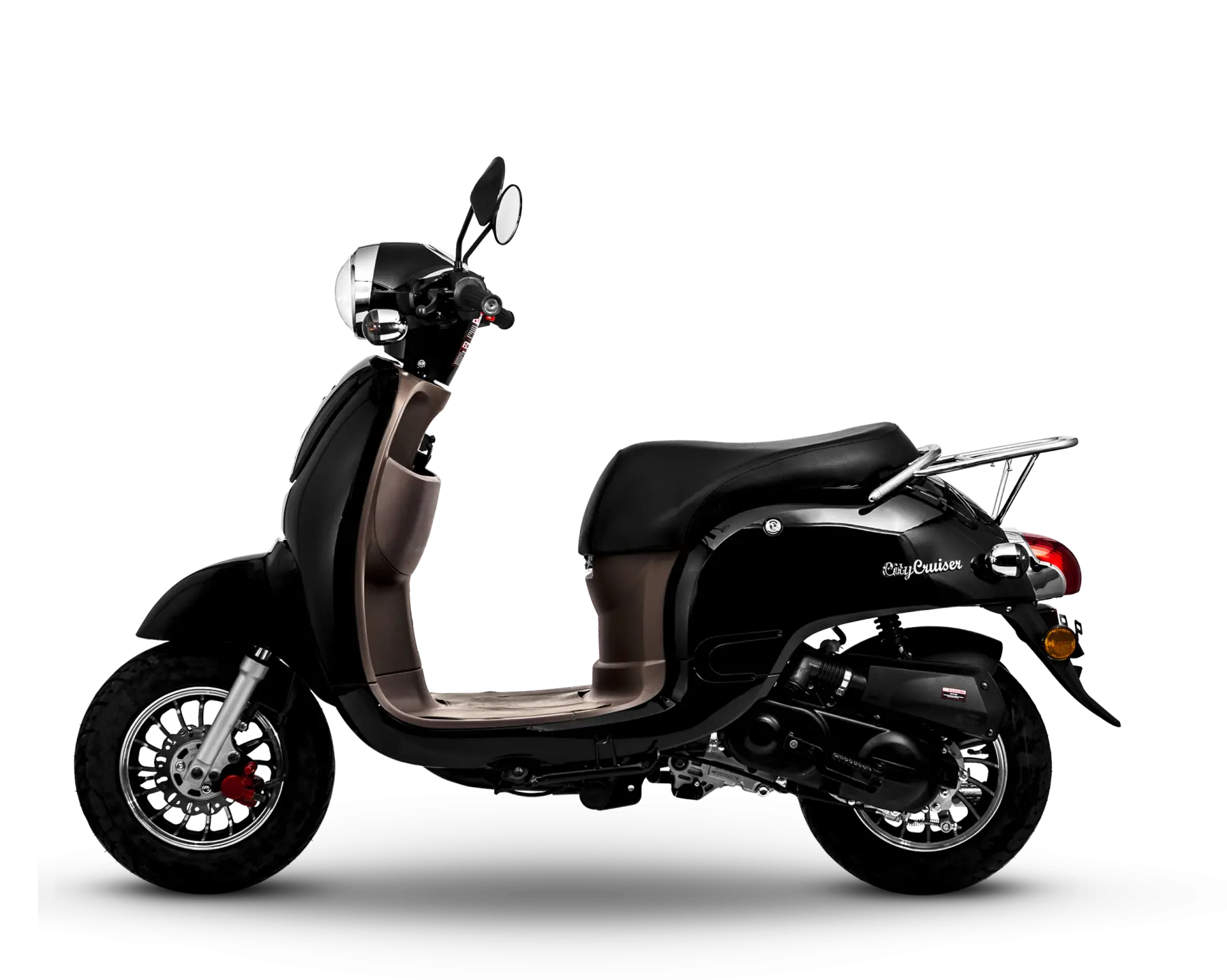 Sleek Black Scooter for Urban Mobility
