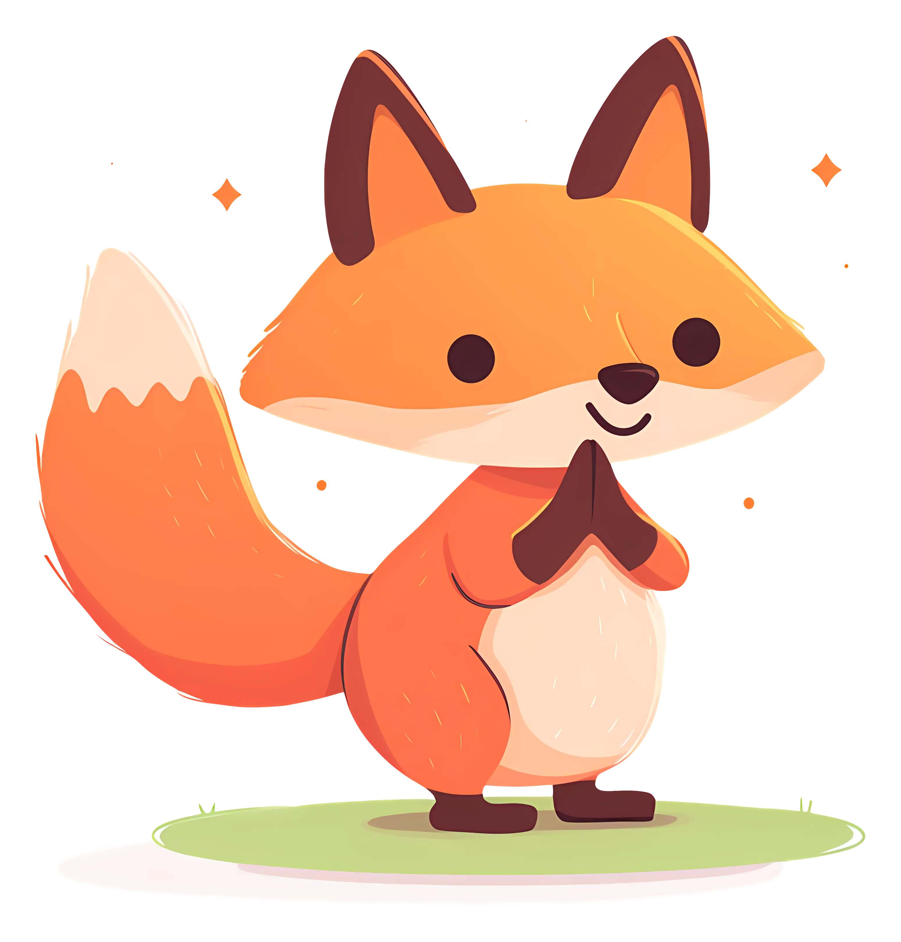 Adorable Cartoon Fox
