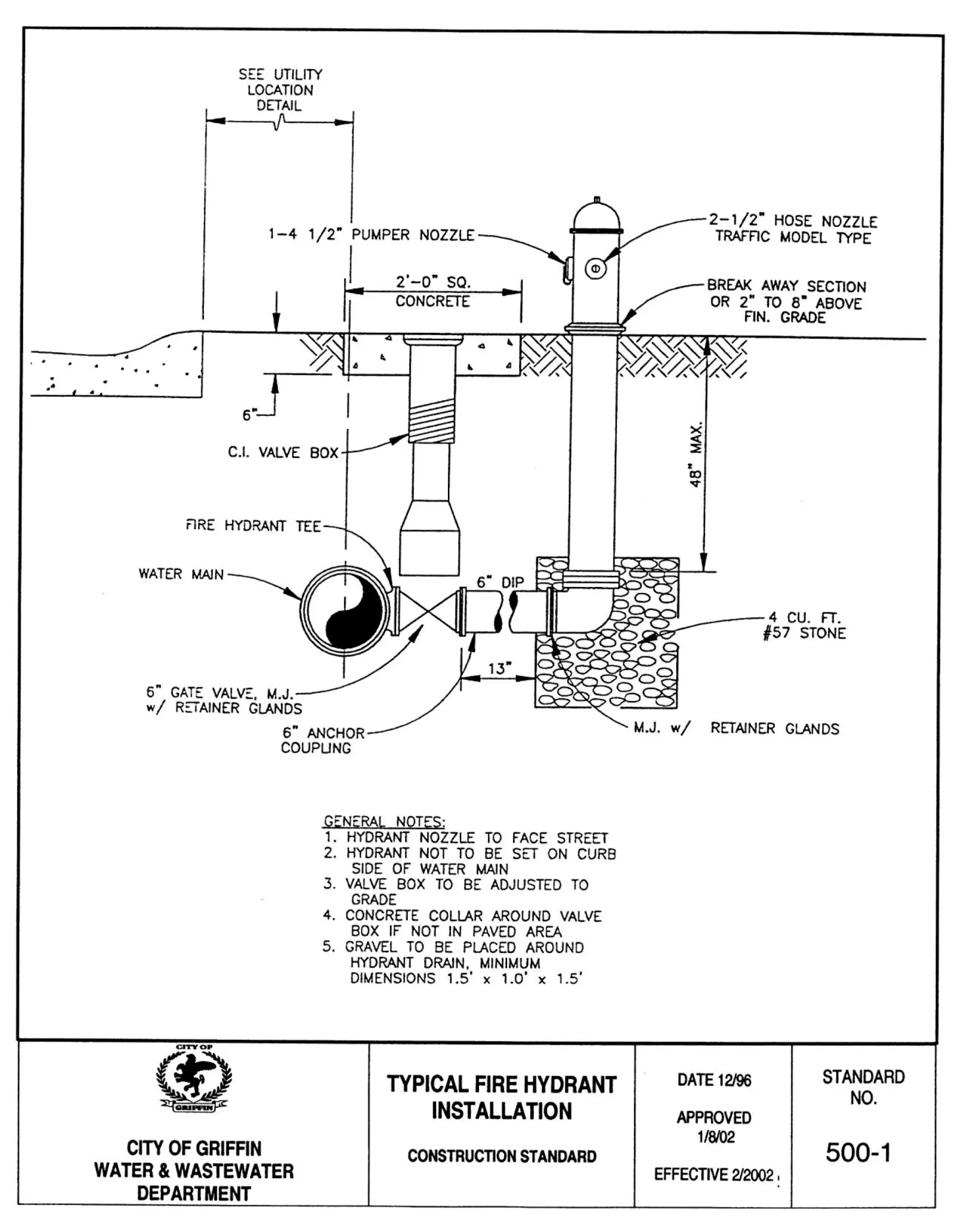 Fire Hydrant Installation Diagram