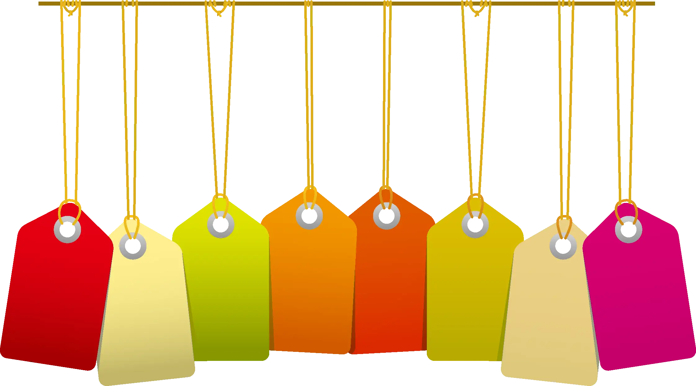 Colorful Hanging Tags