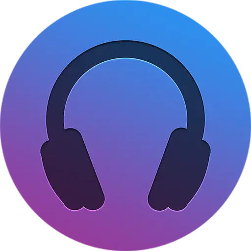 Headphone Icon with Gradient Background