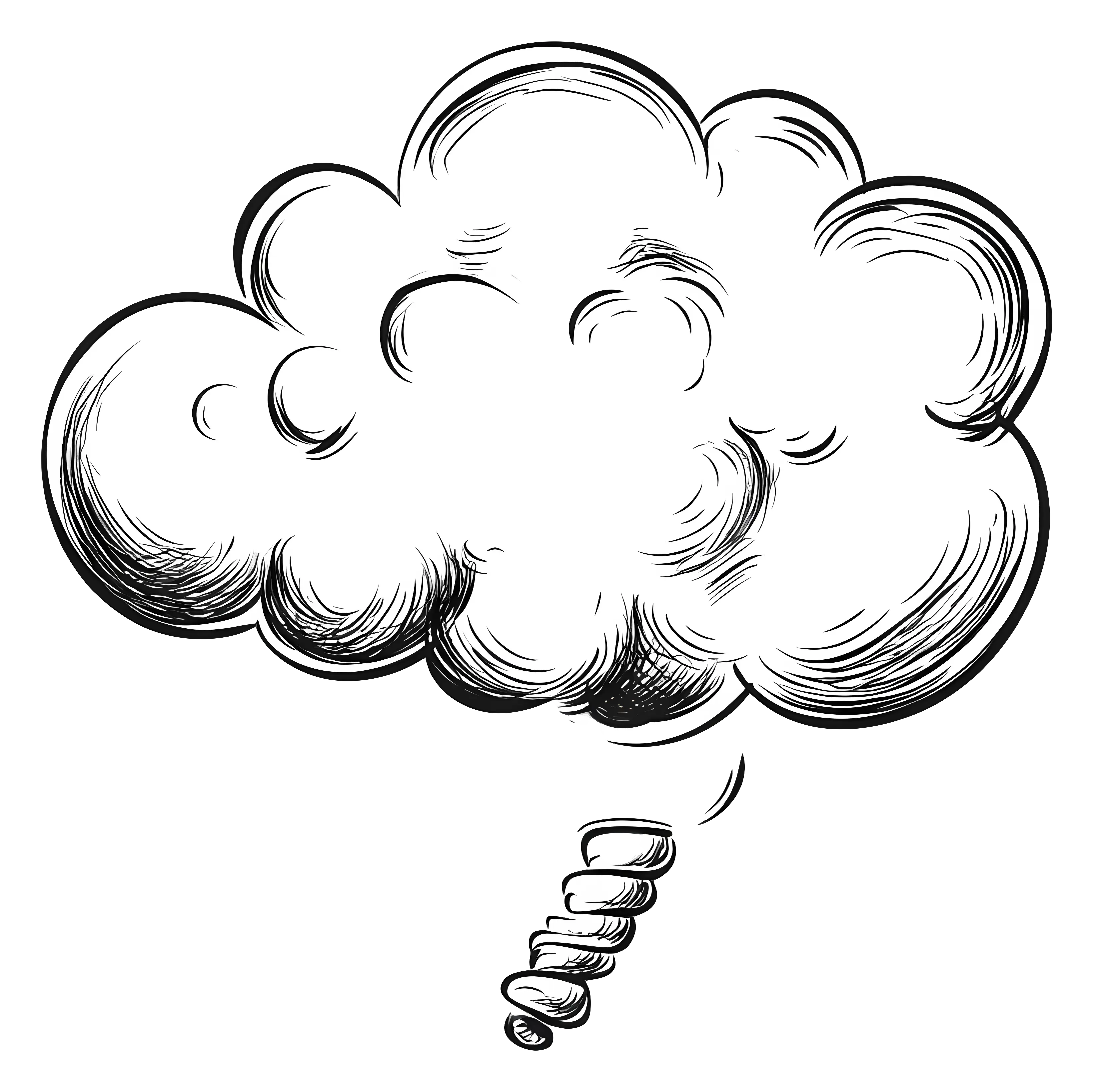 Thought Cloud Sketch