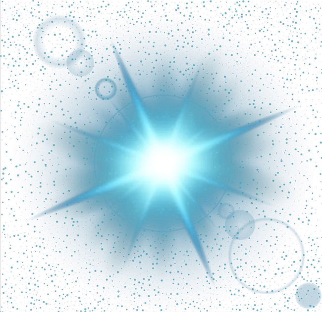 Blue Spark of Light