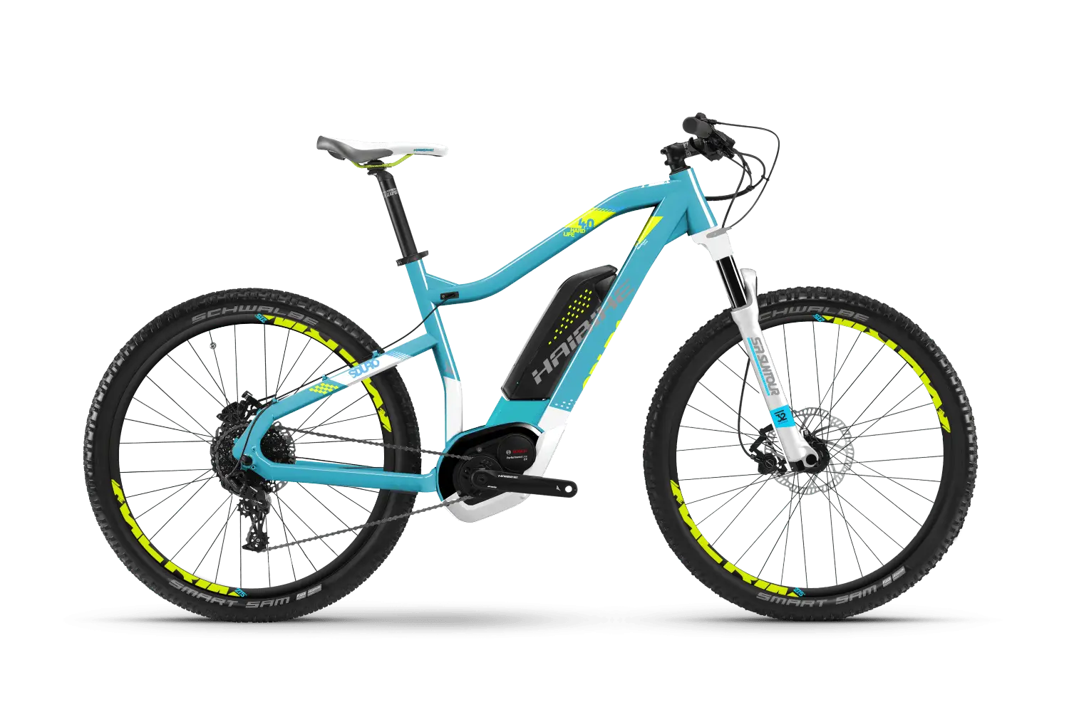 Modern Electric Blue Mountain Bicycle