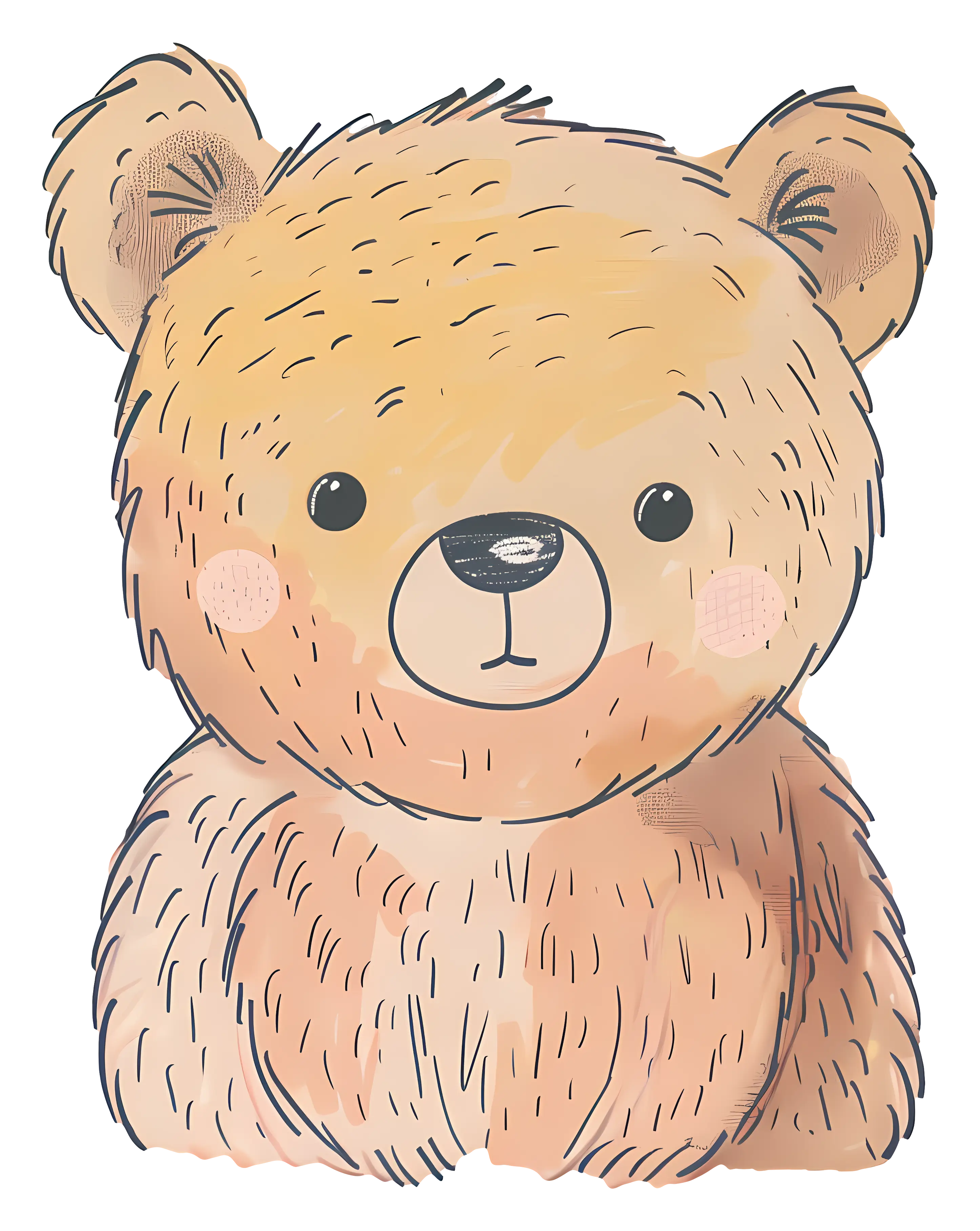 Adorable Teddy Bear Illustration