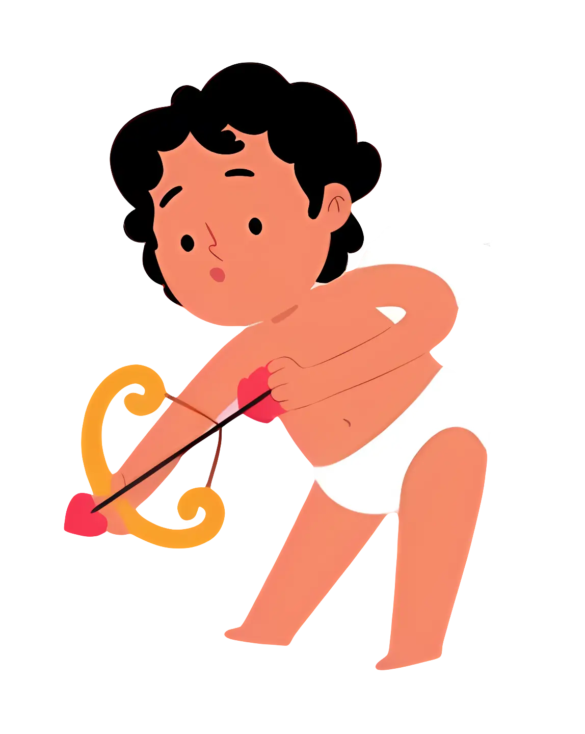 Cupid with Bow and Arrow