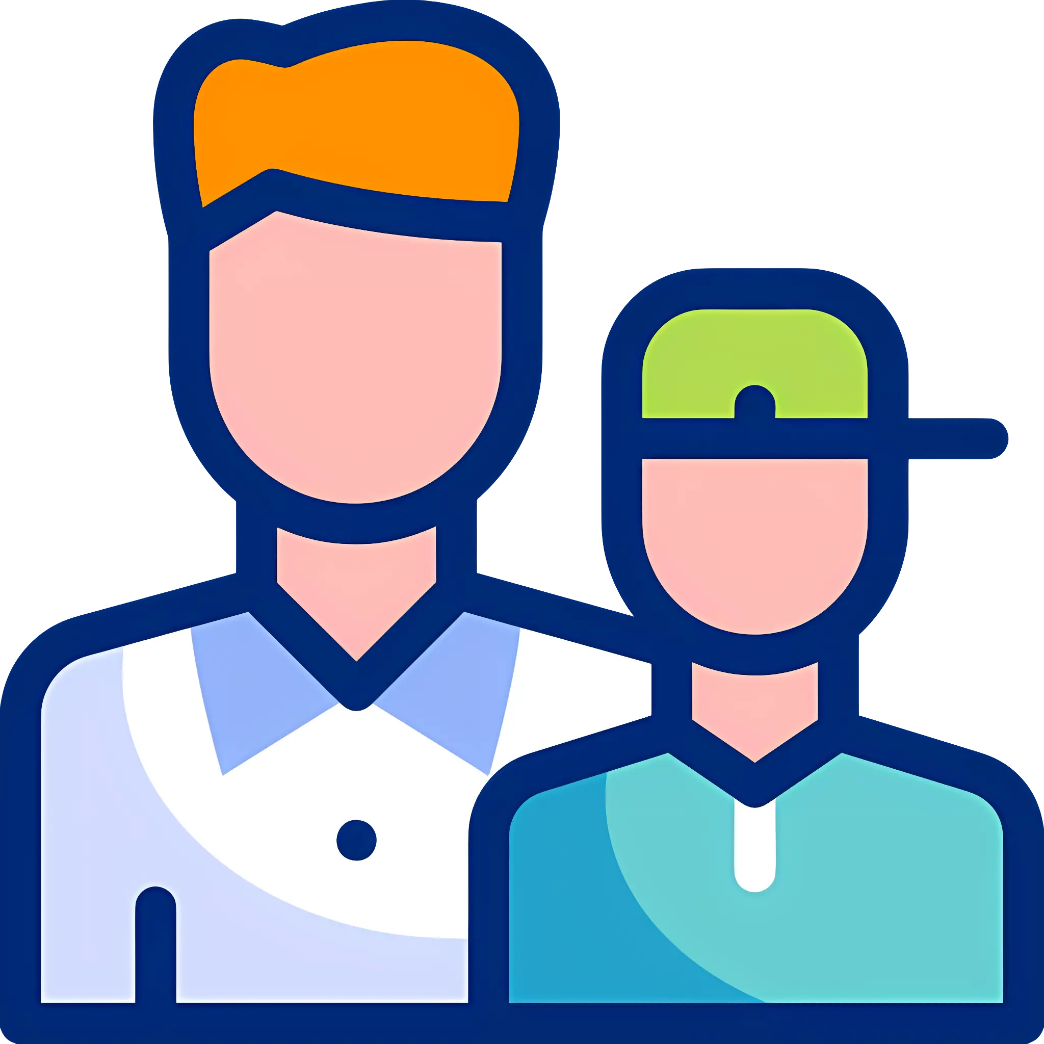 Father and Son Illustration