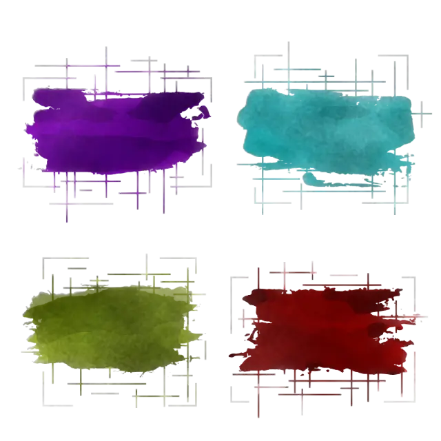 Abstract Colorful Paint Strokes