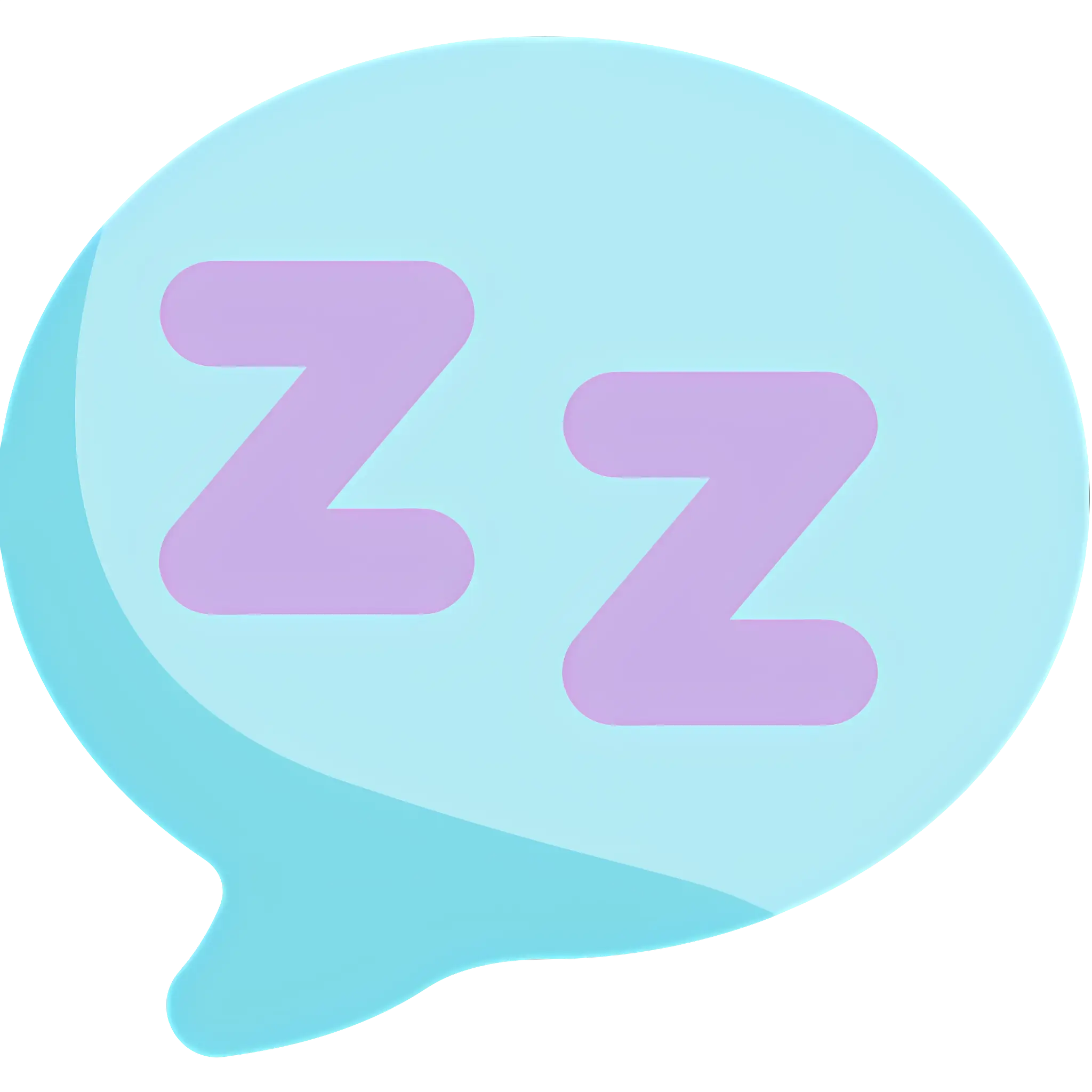 Speech Bubble with Zzz